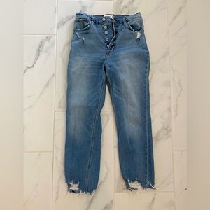 Abercrombie ankle, high rise, straight jean